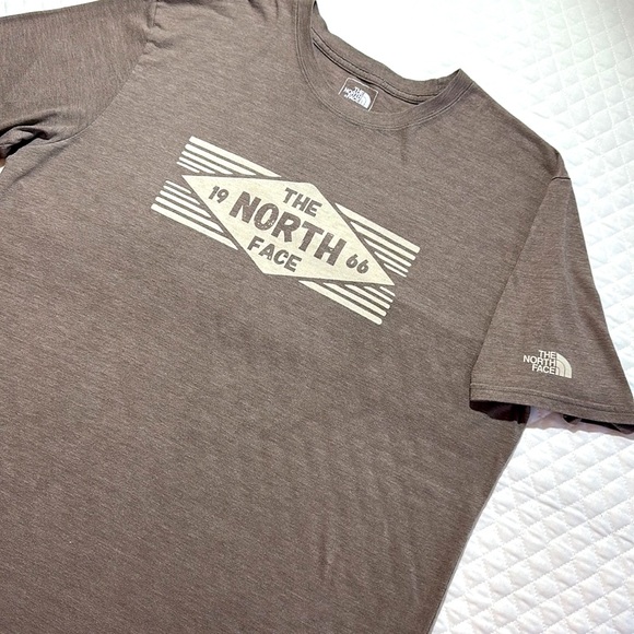 The North Face 1966 Logo Light Brown & Tan T Shirt. Size XL. Hologram On Tag. - Picture 3 of 12